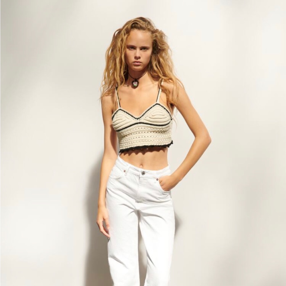 Crochet knit top